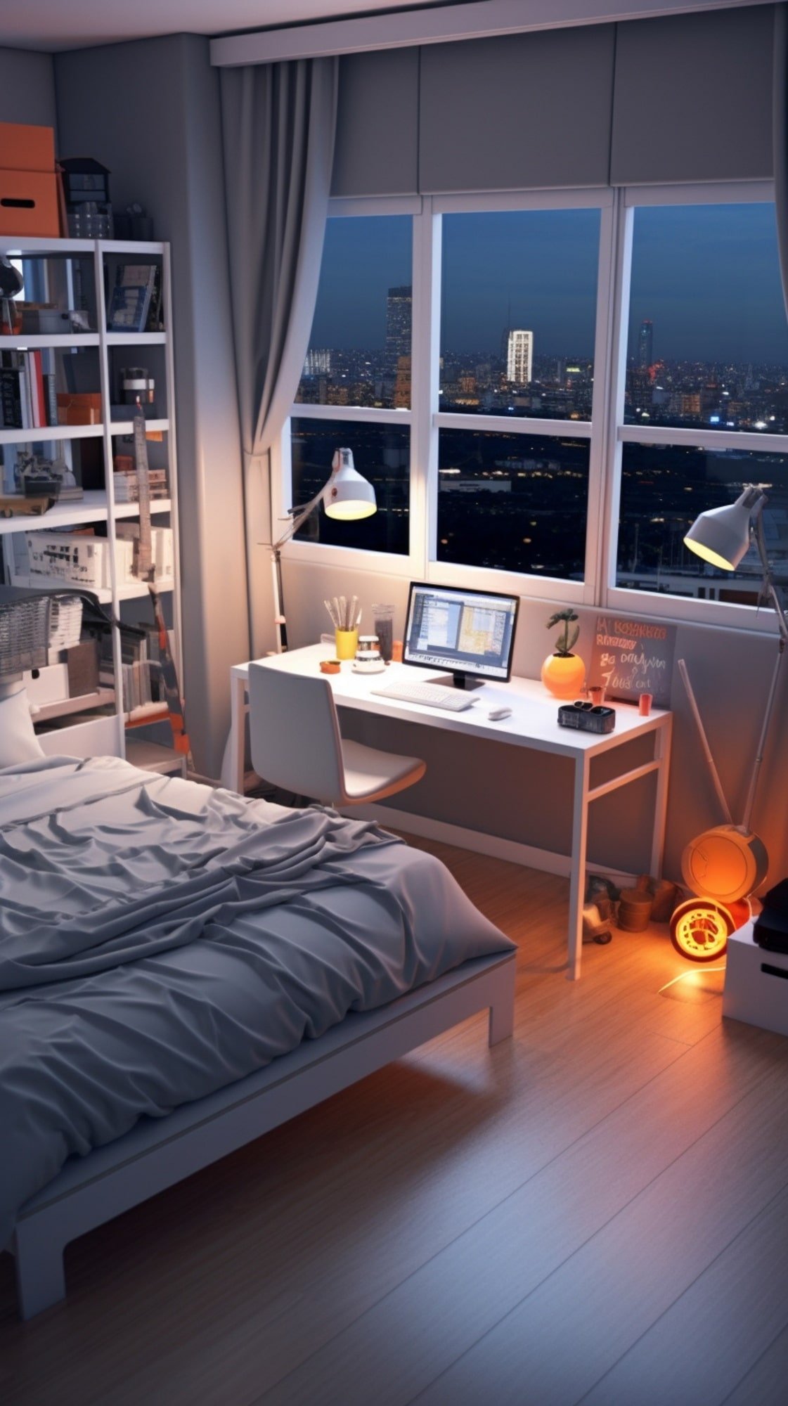 Organized child’s bedroom at sunset showcasing serene living spaces for insured homes