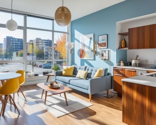 Stylish apartment interior showcasing renters insurance protecting personal belongings.